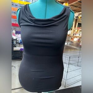 Sleek Black Cowl Neck Camisole